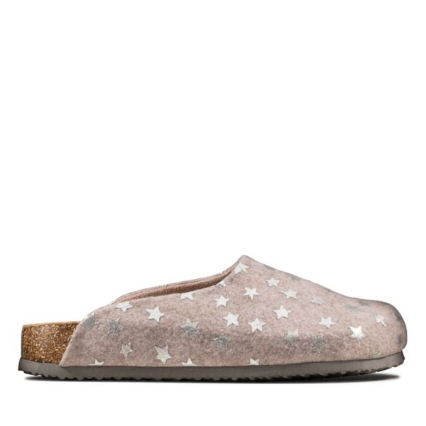 Clarks Womens Fireside Home Slippers Mauve | USA-2187465